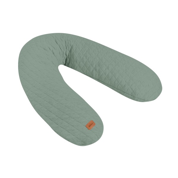 Beaba – Coussin de grossesse et d’allaitement Big Flopsy - Fleur de Coton Sage Green