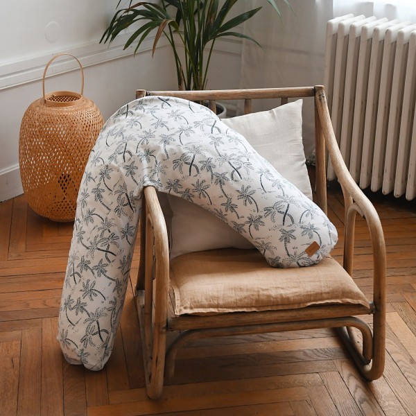 Beaba – Coussin de grossesse et d’allaitement Big Flopsy - Palm Tree
