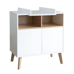 Pericles Style Blanc Commode avec plan à langer