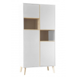 Pericles Style Blanc Armoire 4 portes