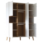 Pericles Style Blanc Armoire 5 portes