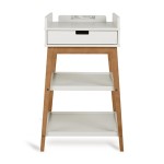 Quax Table à langer avec tirroir - Hip Clay-Walnut