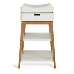 Quax Table à langer avec tirroir - Hip Clay-Walnut