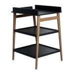 Quax Table à langer Hip Noir-Natural