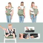 Babymoov Porte-Bébé Physiologique Moov & Boost - Sage Green