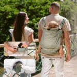 Babymoov Porte-Bébé Physiologique Moov & Boost - Sage Green