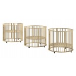 Jaxx Parc Bébé Rond DINO Ø 90 cm - Naturel