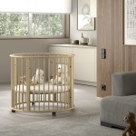 Jaxx Parc Bébé Rond DINO Ø 90 cm - Naturel