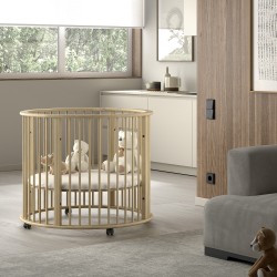 Jaxx Parc Bébé Rond DINO Ø 90 cm - Naturel