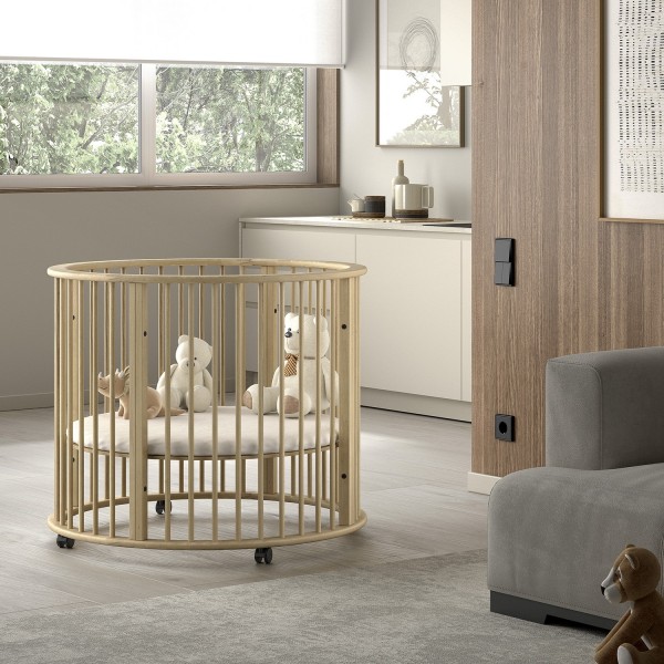 Jaxx Parc Bébé Rond DINO Ø 90 cm - Naturel