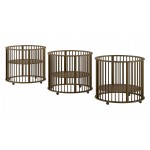Jaxx Parc Bébé Rond DINO Ø 90 cm - Walnut