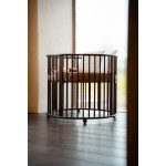 Jaxx Parc Bébé Rond DINO Ø 90 cm - Walnut