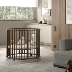 Jaxx Parc Bébé Rond DINO Ø 90 cm - Walnut