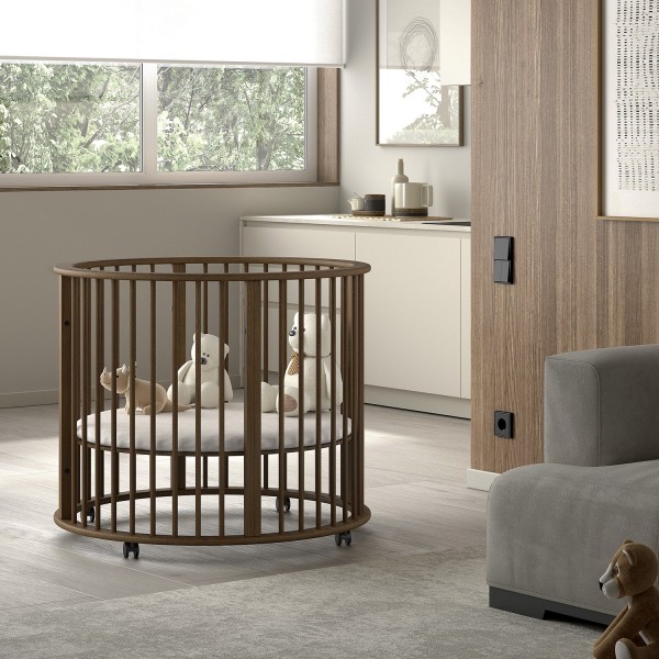 Jaxx Parc Bébé Rond DINO Ø 90 cm - Walnut