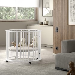 Jaxx Parc Bébé Rond DINO Ø 90 cm - White
