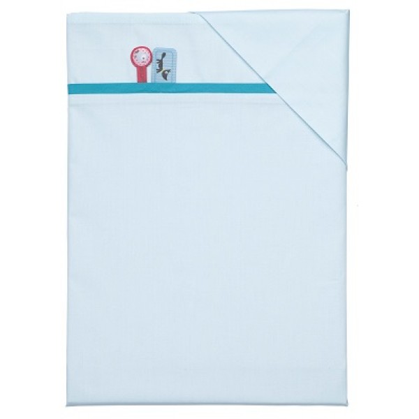 Pericles Forest Drap pour Lit Bleu Clair + Taie