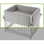 Di Baby - Set de textile pour parc Chambray Gris - 2 pièces