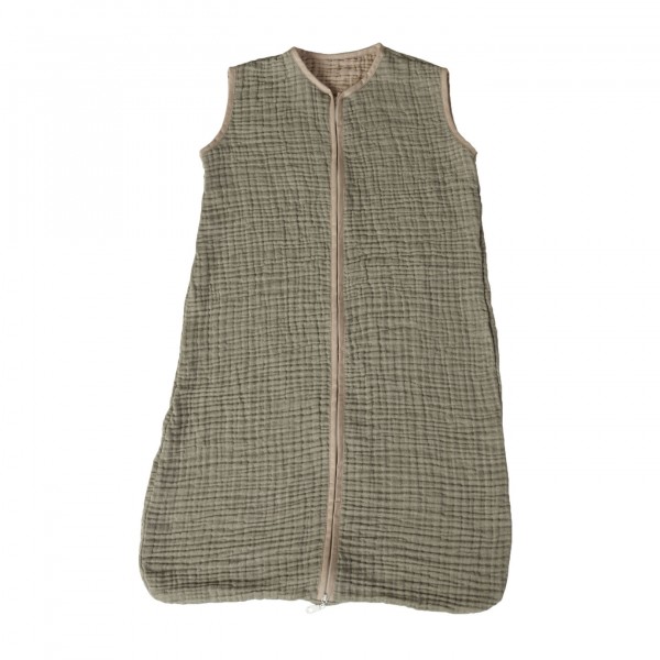 Quax - Sac de Couchage en Mousseline Naturelle - Khaki/Beige - 70cm