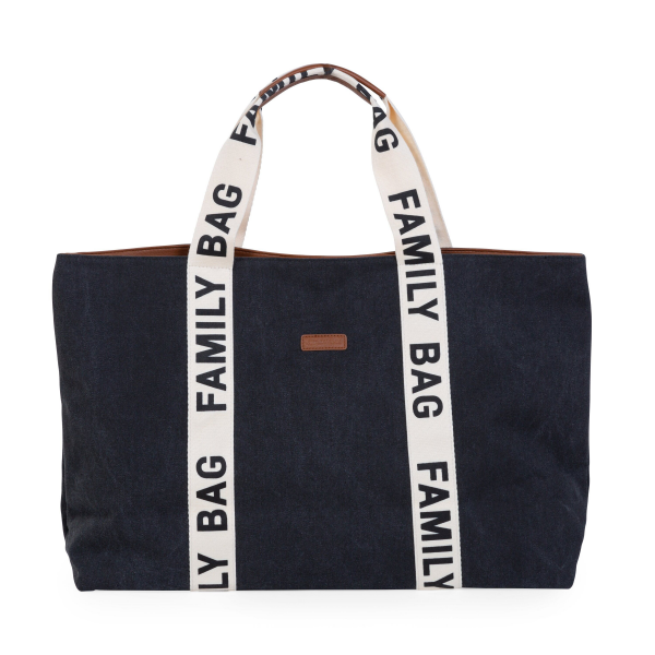 Childhome Family Bag Bag Sac à langer - Signature Canvas Black