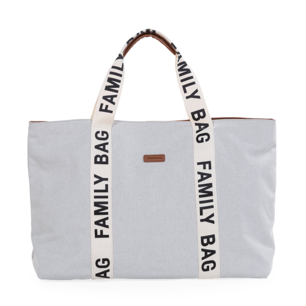 Childhome Family Bag Bag Sac à langer - Signature Canvas Ecru