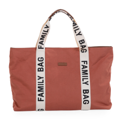 Childhome Family Bag Bag Sac à langer - Signature Canvas Terracotta