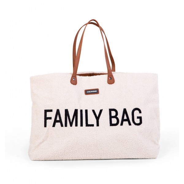 Childhome Family Bag Bag Sac à langer - Teddy Ecru