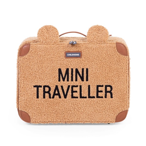 Childhome Mini Traveller Valise Enfant - Teddy Beige Childhome Mini Traveller Valise Enfant - Teddy Beige