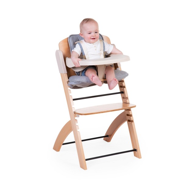 Childhome Evosit Chaise Evolutive + Tablette - Naturel