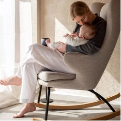 Quax rocking adult chair de luxe - clay