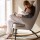 Quax rocking adult chair de luxe - clay