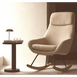 Quax rocking adult chair - Nordic - Sheep Beige - Bouclé