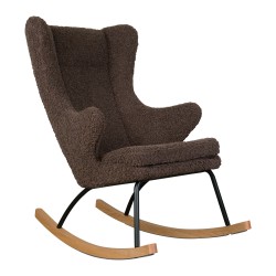 Quax rocking adult chair de luxe - Bison (Teddy Maron)