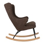Quax rocking adult chair de luxe - Bison (Teddy Maron)
