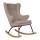 Quax rocking adult chair de luxe - Stone (Teddy Greige)