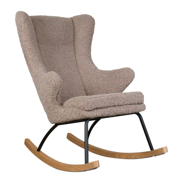 Quax rocking adult chair de luxe - Stone (Teddy Greige)