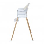 Quax - Chaise haute Ultimo 3 en 1 - White/Natural