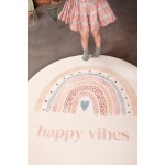 Little Gem Cozy Tapis de Jeu Bébé Happy Vibes Ø 120 cm