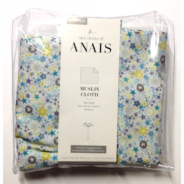 Les rêves d'Anaïs, Stars tetra-essuie 55x55 (3 stuks)